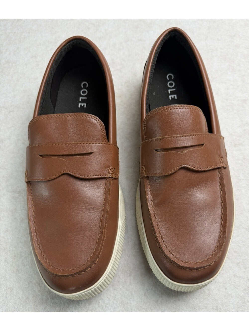Cole Haan Nantucket Penny Brown Leather Loafers C33858 Men's Sz 11 Wide